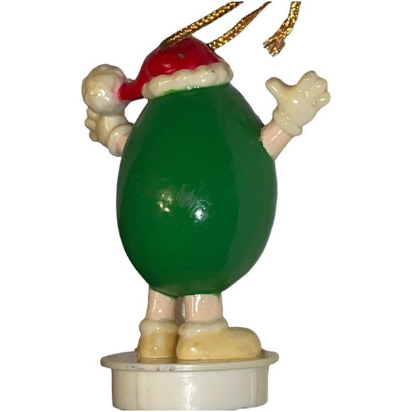 Vintage 1988 M&M's Peanut Candy Tube Topper Ornament - Picture 10 of 11